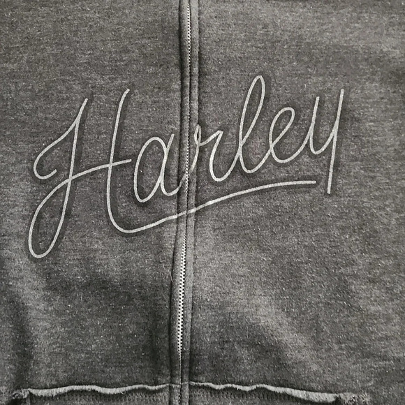 Women’s Harley Davidson XLarge zip-up crew sweatshirt - Picture 4 of 10